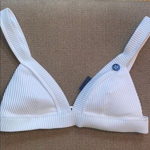 White triangle bikini top (tagged)